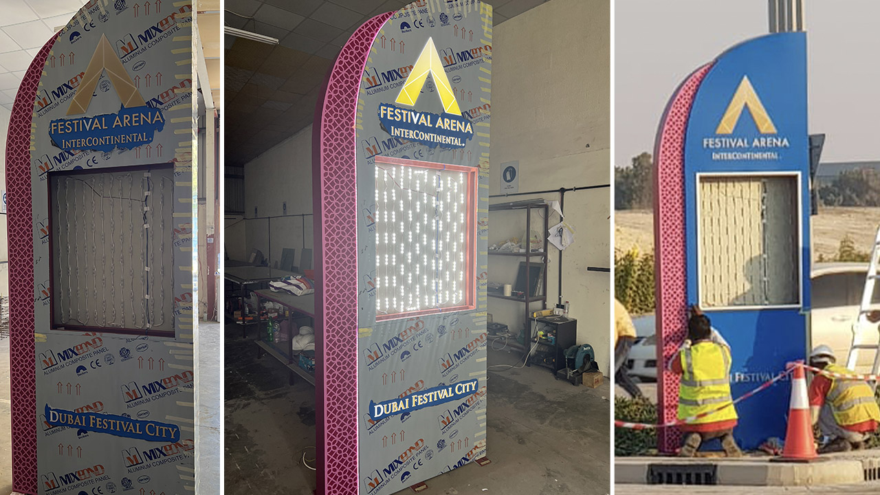 3D signage company in Dubai - Al-Reza Advertising LLC